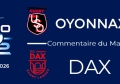 J23 : Oyonnax - Dax