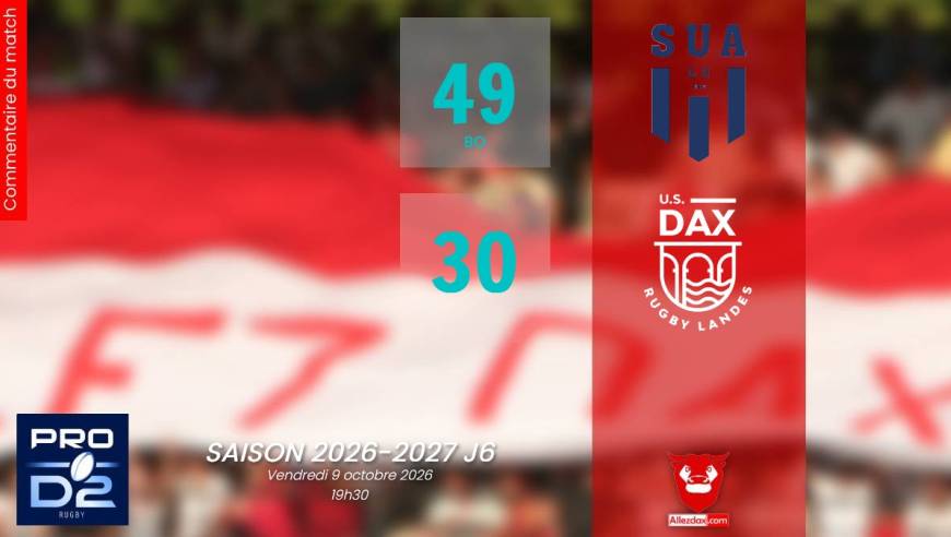PROD2 2026-2027 J6 : AGEN - DAX